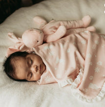 Load image into Gallery viewer, Bunnies by the Bay Blossoms Organic Receiving Blanket