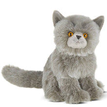 Load image into Gallery viewer, Gordie the grey plush Persian cat