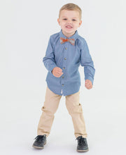 Load image into Gallery viewer, Boys Khaki Stretch Chino Pants