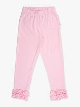 Load image into Gallery viewer, Baby Girls Pink Classic Ruffle Leggings with Signature Rear Ruffles