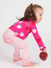 Load image into Gallery viewer, Baby Girls Pink Classic Ruffle Leggings with Signature Rear Ruffles