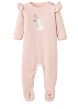 Load image into Gallery viewer, Blush Meadow Mouse Knit Footed Jumper by Elegant Baby