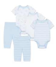Load image into Gallery viewer, Organic Blue Onesie & Pant Set