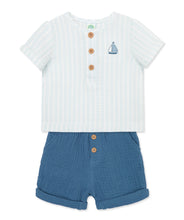 Load image into Gallery viewer, Gauze Sailboat Short Set