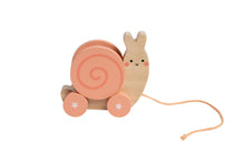 Load image into Gallery viewer, Snail Wooden Pull Toy, Developmental Toys, Nursery Decor