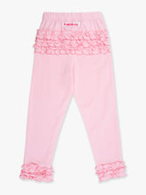Load image into Gallery viewer, Baby Girls Pink Classic Ruffle Leggings with Signature Rear Ruffles