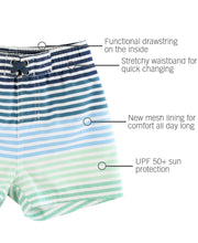 Load image into Gallery viewer, Boys Coastal Stripe Swim Trunks