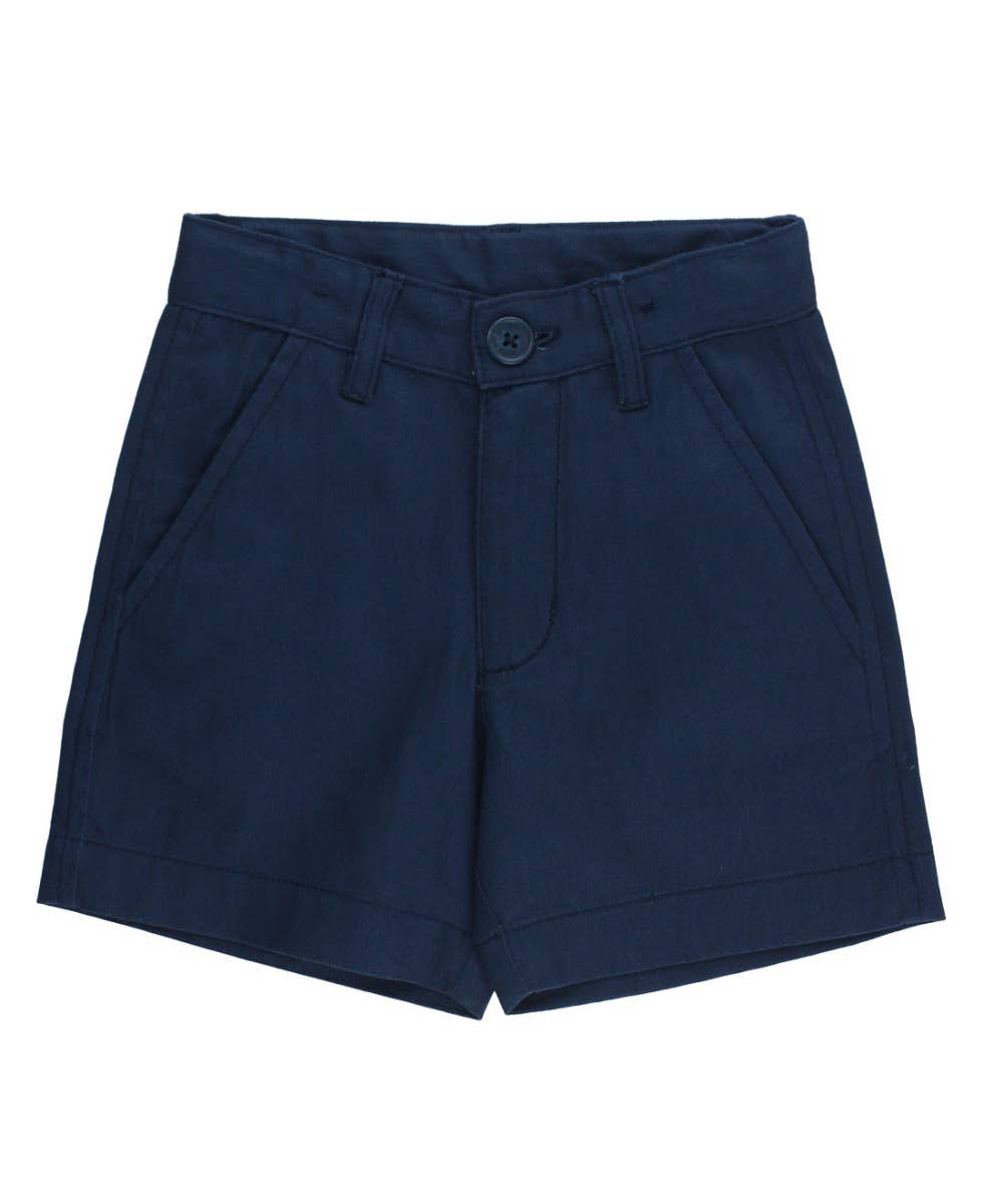 Boys Dark Navy Lightweight Chino Shorts