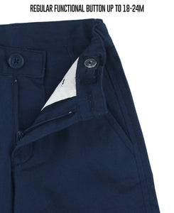 Boys Dark Navy Lightweight Chino Shorts