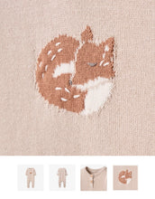 Load image into Gallery viewer, Knit Fox Footed Jumper by Elegant Baby
