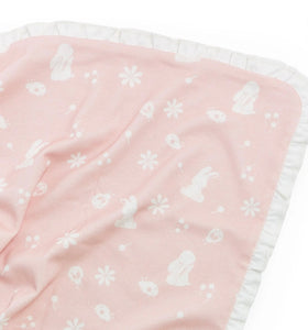 Bunnies by the Bay Blossoms Organic Receiving Blanket