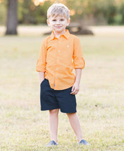 Load image into Gallery viewer, Boys Dark Navy Lightweight Chino Shorts
