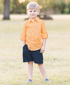 Boys Dark Navy Lightweight Chino Shorts