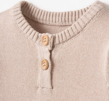 Load image into Gallery viewer, Knit Fox Footed Jumper by Elegant Baby
