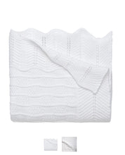Load image into Gallery viewer, Heirloom White Knit Blanket by Elegant Baby
