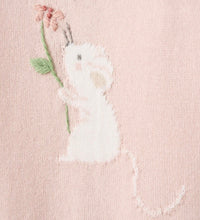 Load image into Gallery viewer, Blush Meadow Mouse Knit Footed Jumper by Elegant Baby
