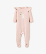 Load image into Gallery viewer, Blush Meadow Mouse Knit Footed Jumper by Elegant Baby
