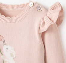 Load image into Gallery viewer, Blush Meadow Mouse Knit Footed Jumper by Elegant Baby
