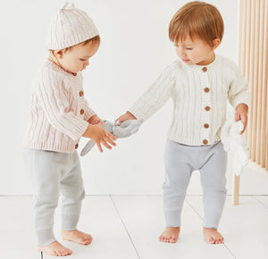 Fine Knit Cotton Baby Pants by Elegant Baby