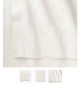 Heirloom White Knit Blanket by Elegant Baby
