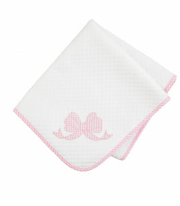 Bow Quilted Blanket by Mud Pie