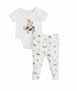 Farm Friends Crawler Set by Mud Pie