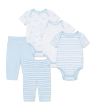 Load image into Gallery viewer, Organic Blue Onesie &amp; Pant Set
