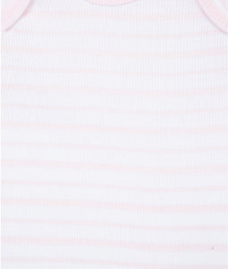 Organic Pink 5 piece onesie & pant set