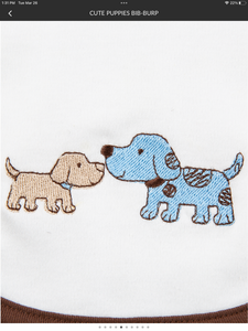 Puppy Bib and Burp Set