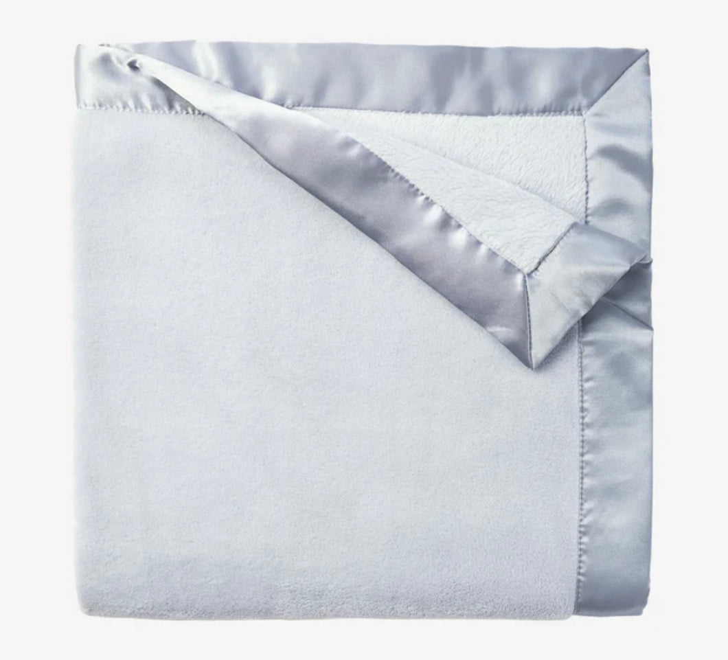 Pale Blue Fleece Baby Blanket by Elegant Baby