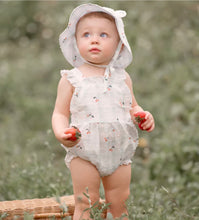 Load image into Gallery viewer, Aqua Cherry Picnic Bubble by Elegant Baby
