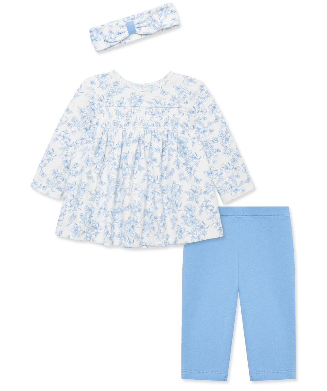 Blue Smocked Tunic Set by Little Me