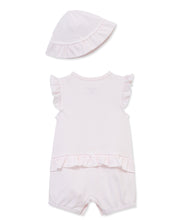 Load image into Gallery viewer, Floral knit romper &amp; Hat
