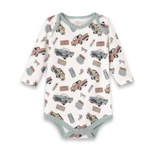 Load image into Gallery viewer, Classic Car Baby Bodysuit – Bamboo Long Sleeve One-Piece
