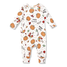 Load image into Gallery viewer, Baby&#39;s Thanksgiving Happy Harvest Cotton Romper
