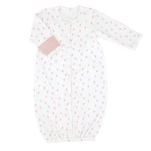 Load image into Gallery viewer, Gown - Pink Heart Stripe Newborn
