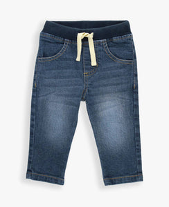 Boys Medium Wash Pull-on Jeans