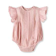 Load image into Gallery viewer, Daphne Pink Swiss Dot Cotton Bodysuit
