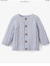 Load image into Gallery viewer, Cotton Cabled Sweater Blue
