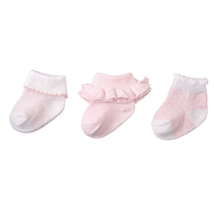 Newborn pink socks