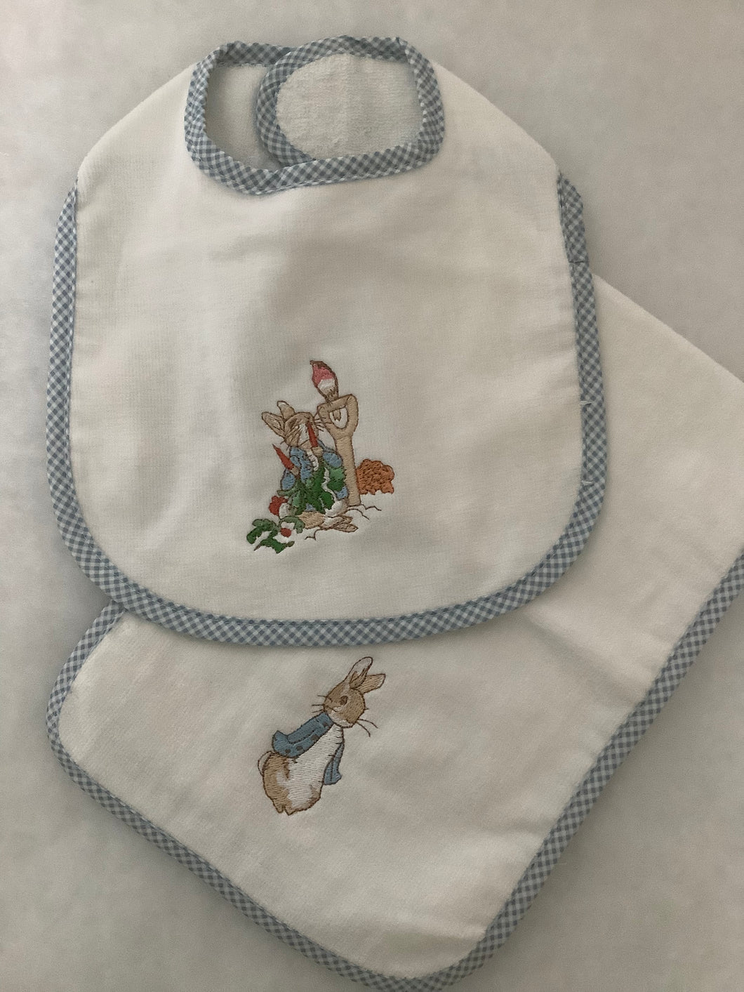Peter Rabbit Bib & Burp Set - Blue