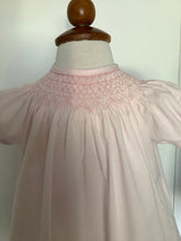 Load image into Gallery viewer, Pink Beaded Smocked Bishop Dress
