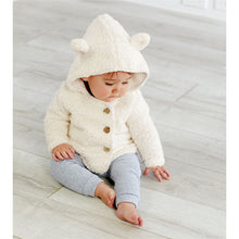 Load image into Gallery viewer, Ivory Sherpa Lambie Coat
