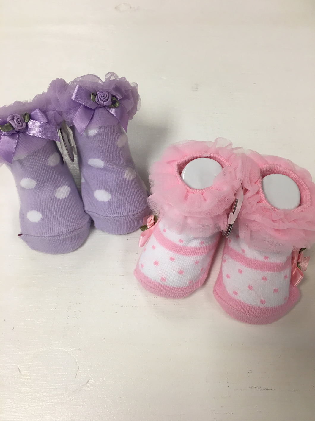 Lavender Ruffle Socks