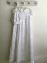 Load image into Gallery viewer, Embroidered Christening Gown with Bonnet

