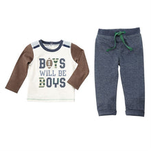 Load image into Gallery viewer, Boys Will Be Boys Top and Pant Set
