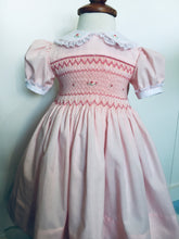 Load image into Gallery viewer, Pink Rose Smocked Dress
